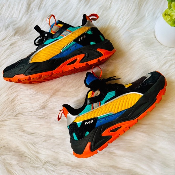 Puma Kids Rs-Trck 'Pinball' Sneakers Size 5 Multicolor Chunky Running Shoes - Picture 5 of 14